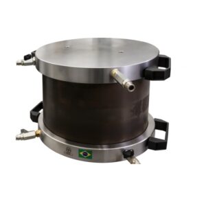 Conjunto placa flange para engraxar cartucho rolamento